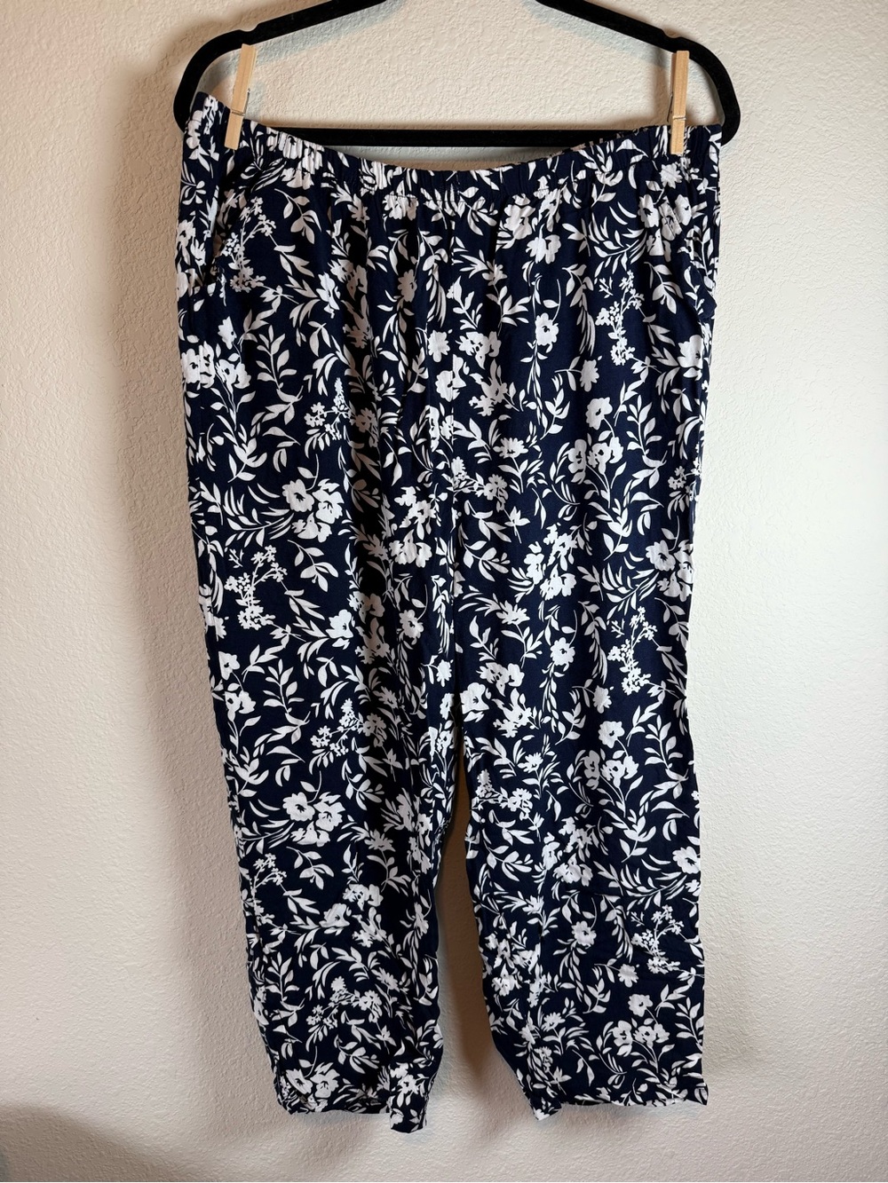 George Floral Cropped Pants – Size UK 42